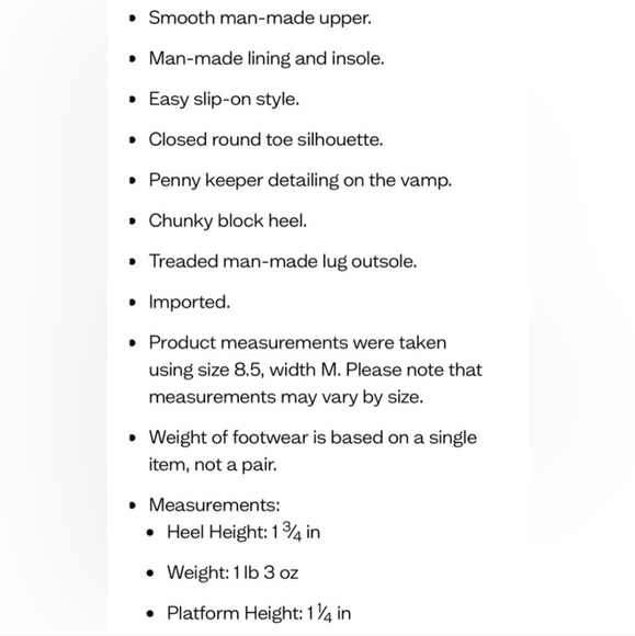 Madden Girl Lotto Bone Chunky Heel Loafers. Size 8 - Picture 4 of 9